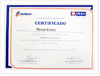 Certificado de Seminario