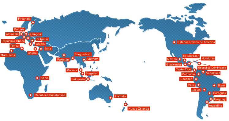 Un mapa mundial